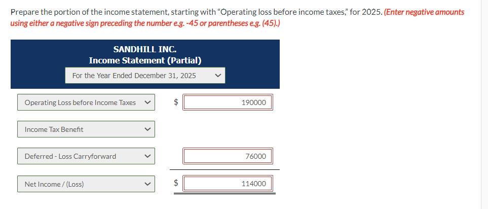  the answer is not correct : the system not accepted ,