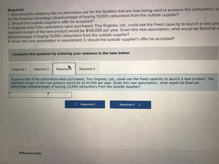 The company has always produced all of the necessary parts for its