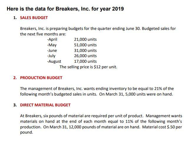  Please answer 6,7 8 and 9 only. Here is the data
