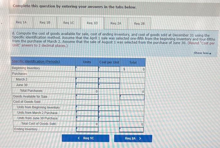 on account, March 2 b. Cash sale, April 1 (540 each) c.