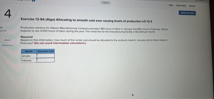 intensive expects to use 48,300 hours of labor during the year. Stuart