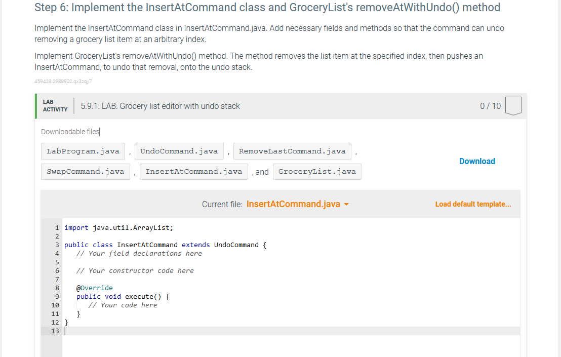 Scanner(System.in); GroceryList groceryList = new GroceryList(); PrintWriter testFeedback = new PrintWriter(System.out); String