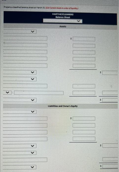 and Repairs Expense). 14 18 20 21 28 31 31 Owner withdrew