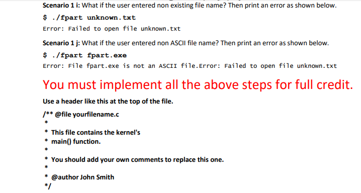 Thank you. /* * fpart is a command to show the part