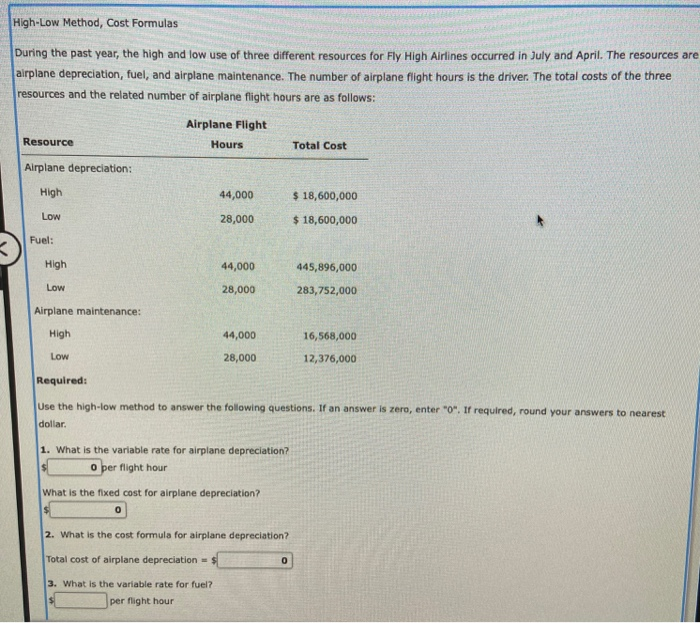 to nearest do 1. What is the variable rate for airplane depreciation?