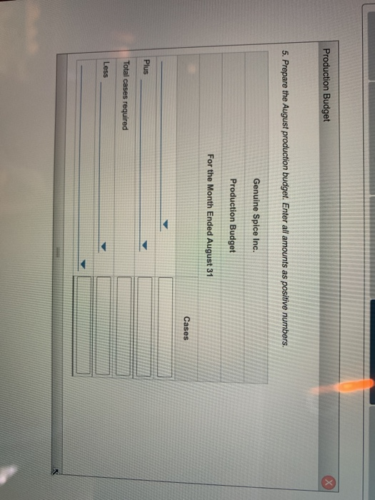 cost. The following information was gathered from the first six months of