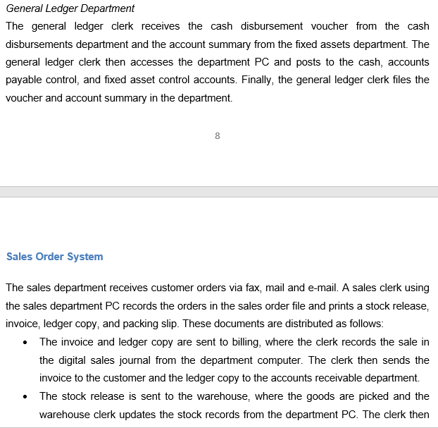 workers. Customers: Orbits sells to the outlet stores of distributors such as