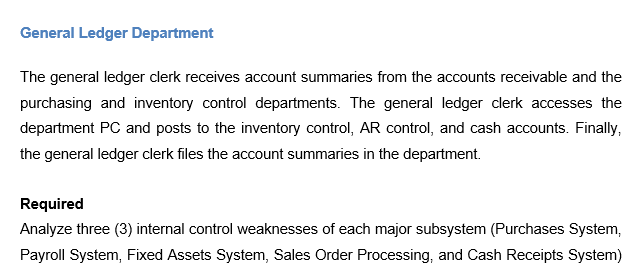 materials, none of which is made in-house. Most parts are purchased 25