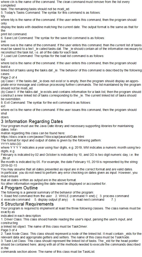 write an interactive program that reads commands from the user, executes the