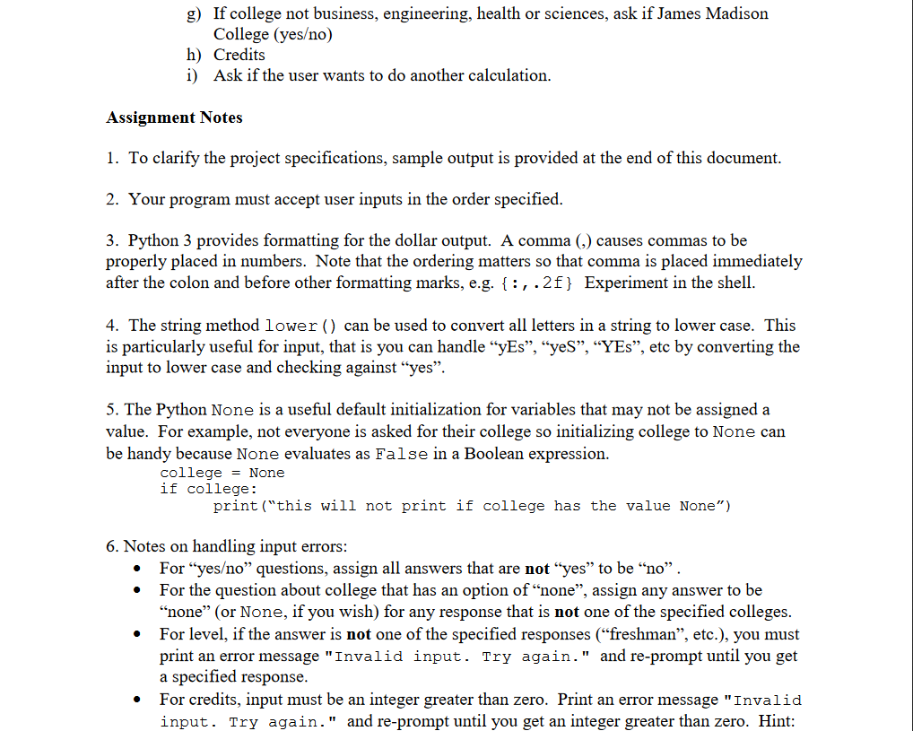 Python program which calculates the tuition for an undergraduate MSU student during