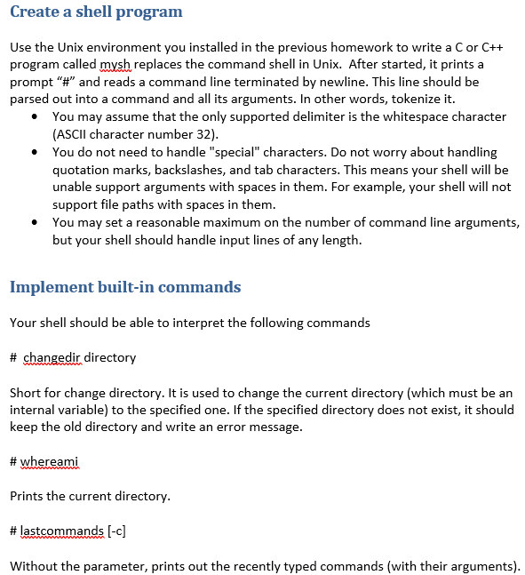  GREAT SKELETON CODE TO USE: /* strtokeg - skeleton shell using