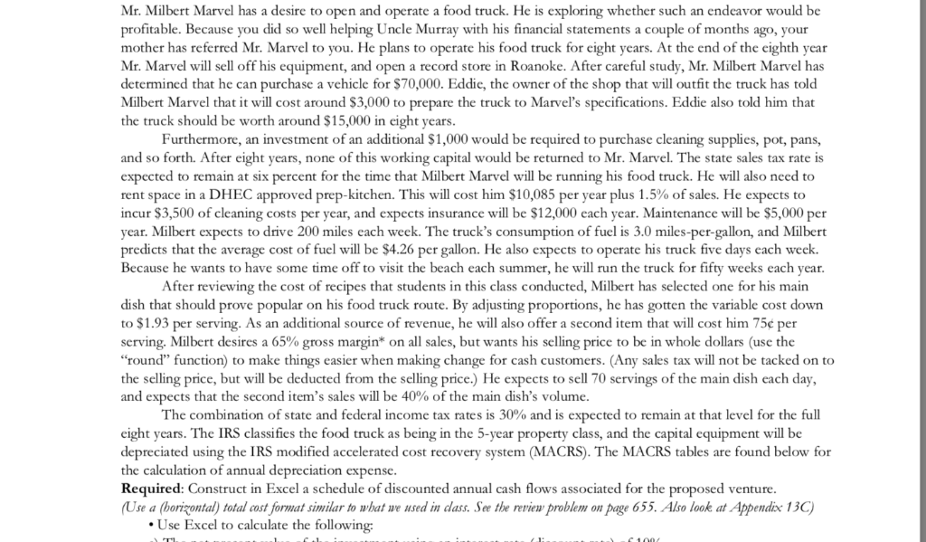  help please! Mr. Milbert Marvel has a desire to open and