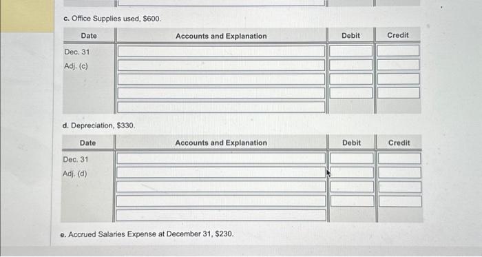 and the classitied balance sheet in report form. Assume that there were