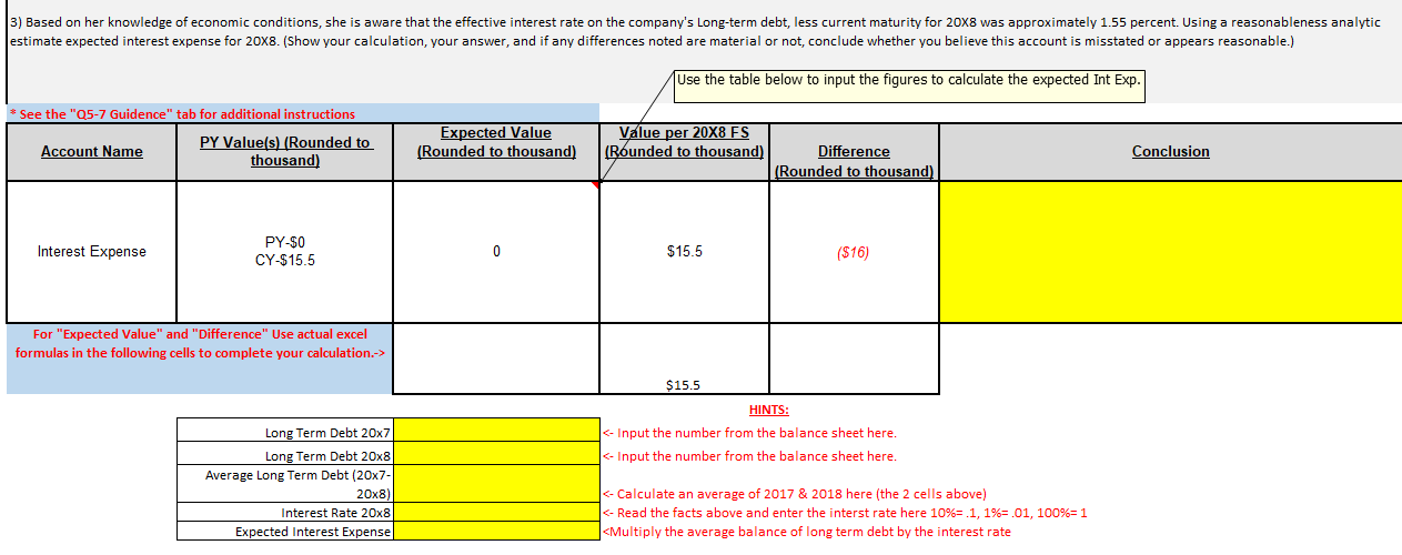 Please could you help me to fillup the excel below and could