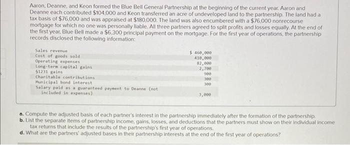 This question has three parts: A, B, and D all posted in