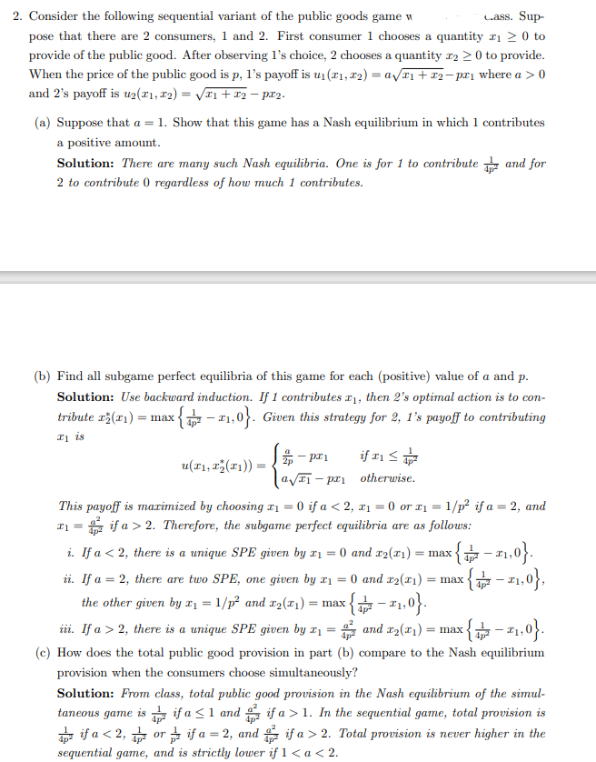  PLEASE HOW TO THINK ABOUT IT AND SOLVE 2. Consider the