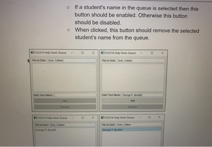 grading. the TAs may select the best GUI, both practically and aesthetically,