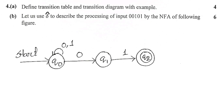  (a) Prove that if D=(QD,,D,{qo},FD) is the DFA constructed from NFA
