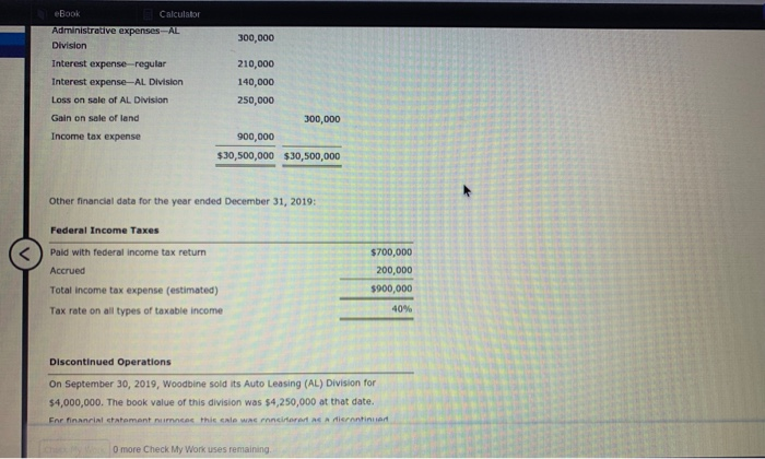 Circle Corporation's adjusted trial balance on December 31, 2019: Debit Credit Cash