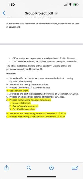 Accounting Consulting Co. to provide accounting services. The following are September 30,2019