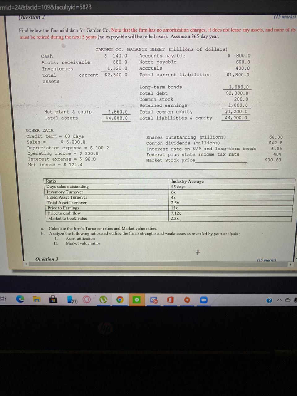  mrmid=24&facld=109&facultyid=5823 Question 2 715 marks) Find below the financial data for