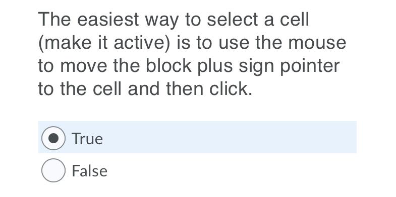  The easiest way to select a cell (make it active) is