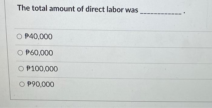 Manufacturing Company: . Cost of goods manufactured is P187,500 Inventory variations are