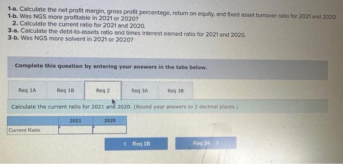 (NGS). Nicole is curious about her company's performance as she compares its