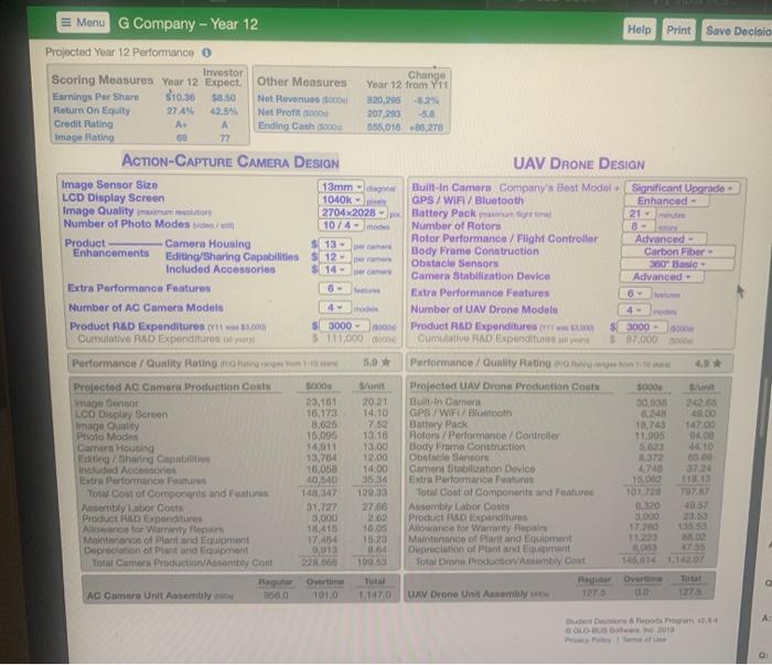  how can i improve my performance? Menu G Company - Year