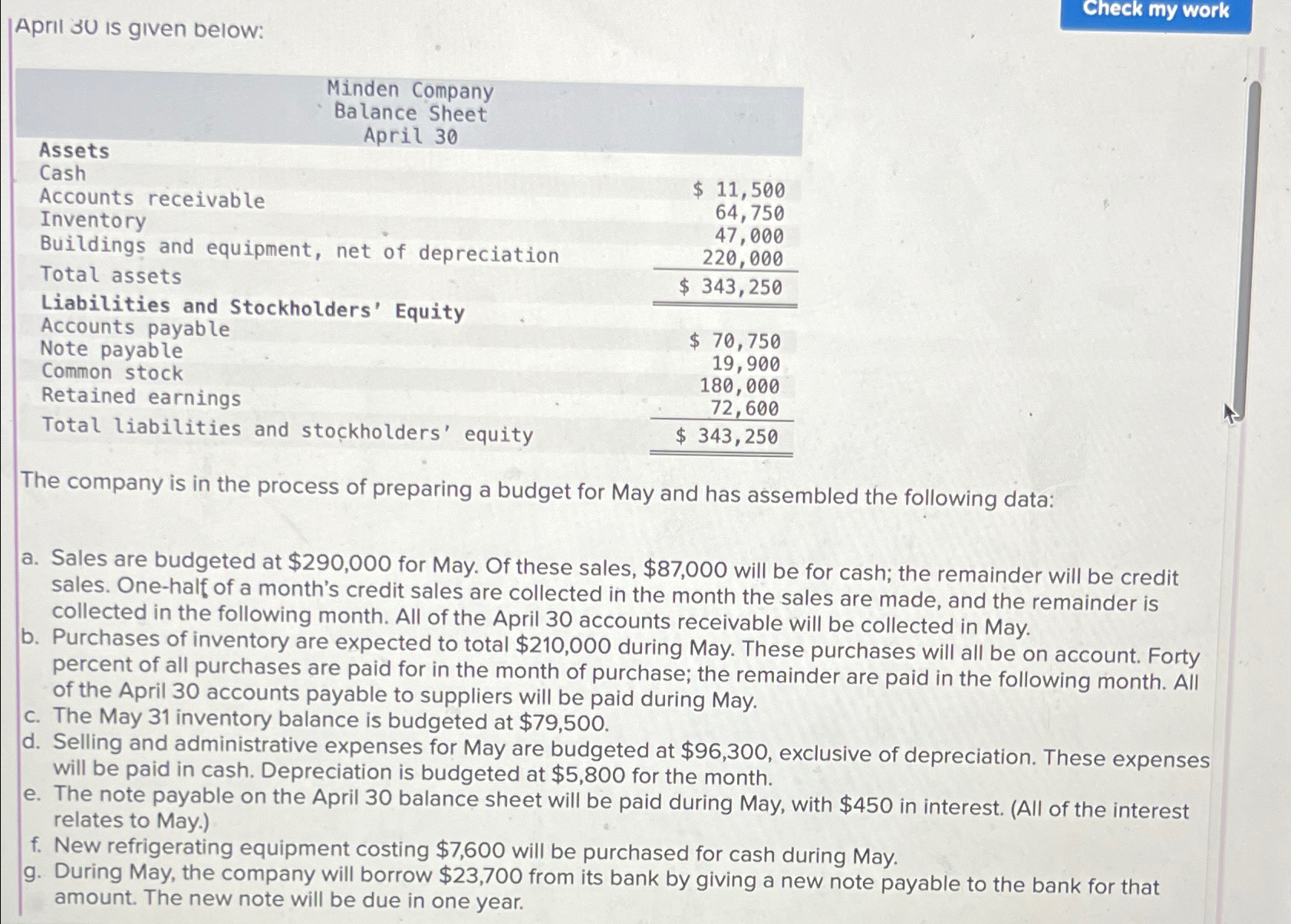  Please help 1. Calculate the expected cash collections from customers for