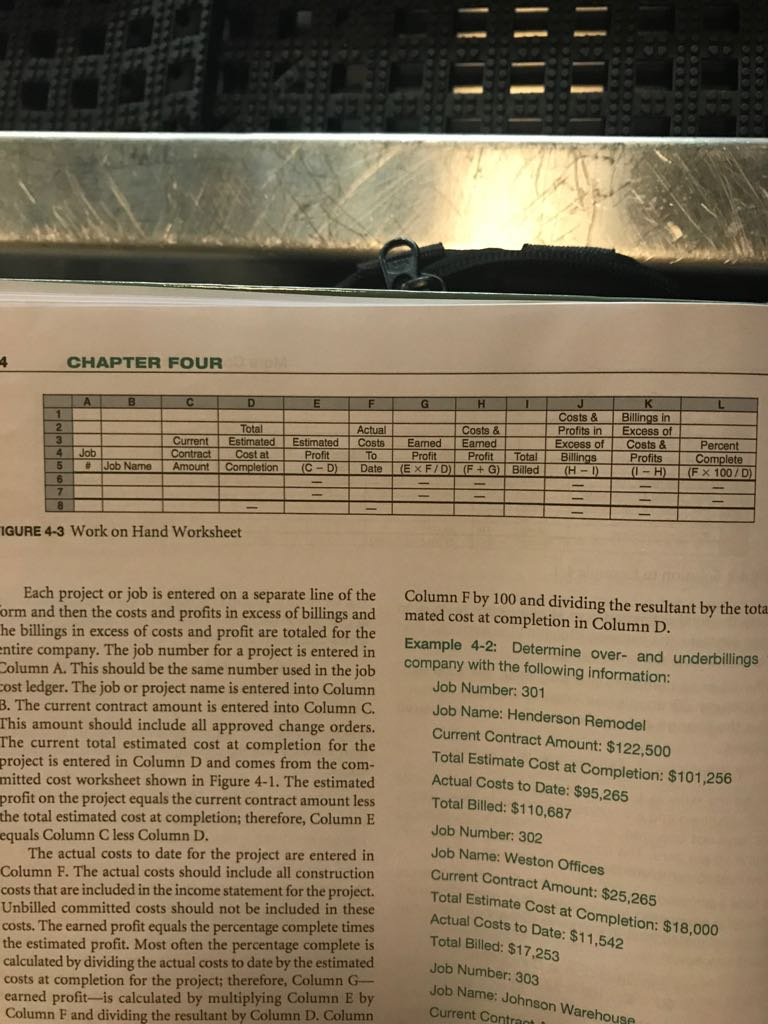 only number 17 CHAPTER FOUR A B Profits in Excess of Costs&