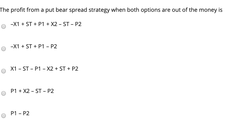 Which is correct and why is it correct The profit from