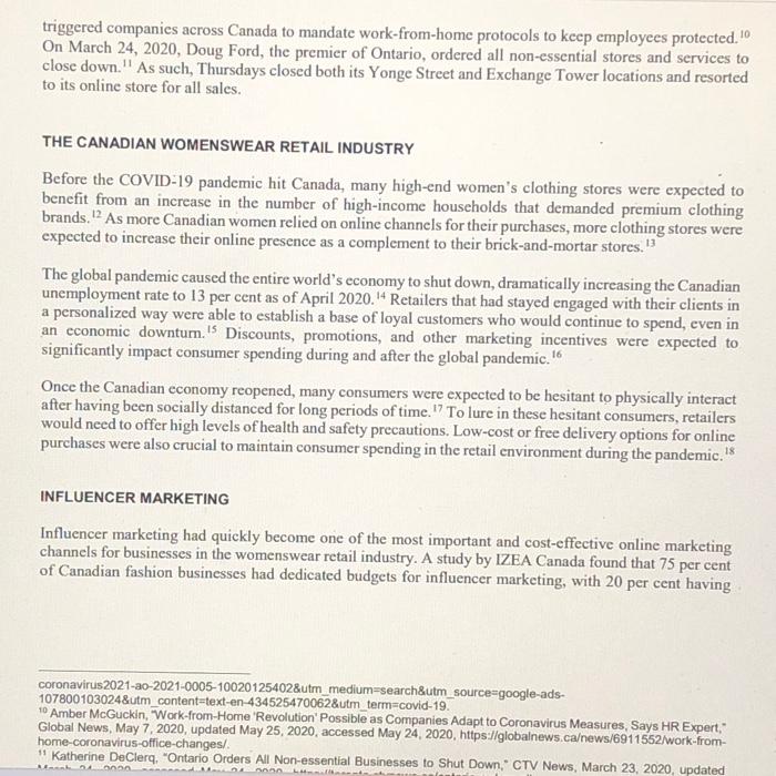 the focus on Thursdays online shop. 4. Calculate the unit contribution and