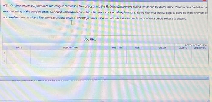 not add explanations or skip a line between journal sntries. CNOW joumals