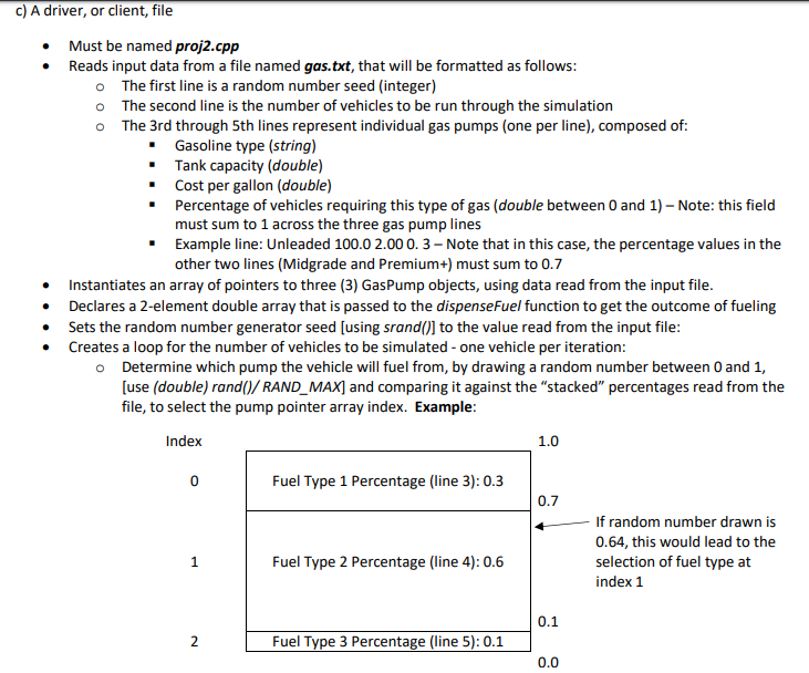 constructors; 5) Use objects in a client/driver function. Project description: In this