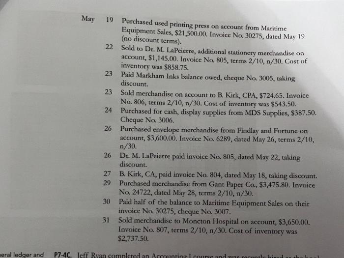 general ledger, accounts payable ledgers, schedule of accounts receivable. Comprehensive review problem: