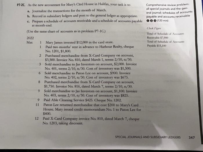  please help me answer the problems( sales journal, cash receipts journal,