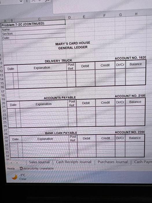 1 Paid two months' rent in advance to Harbour Realty, cheque No.