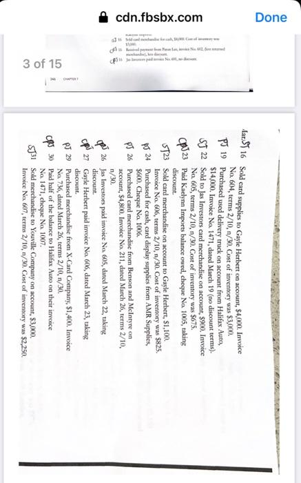 merchandise from X-Card Company on account, $1,750. Invoice No.816, dated March 7,