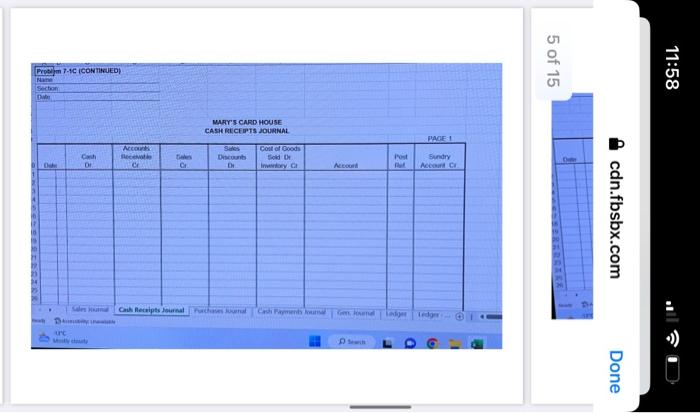 No. 403 , terms 2/10,n/30. Cost of inventory was $825. 9 Paid