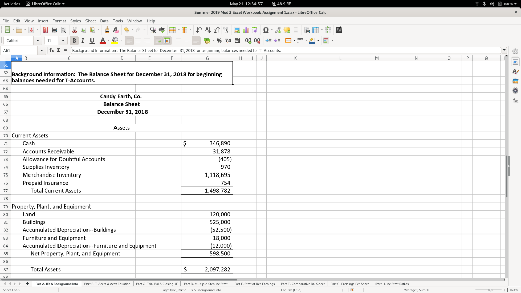 So I was able to get the balance sheet for Dec 31,