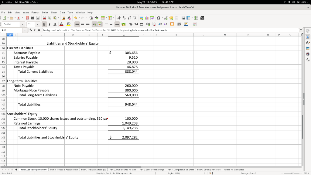2018 but having issues with the journal entries #17, #18, #22, #23