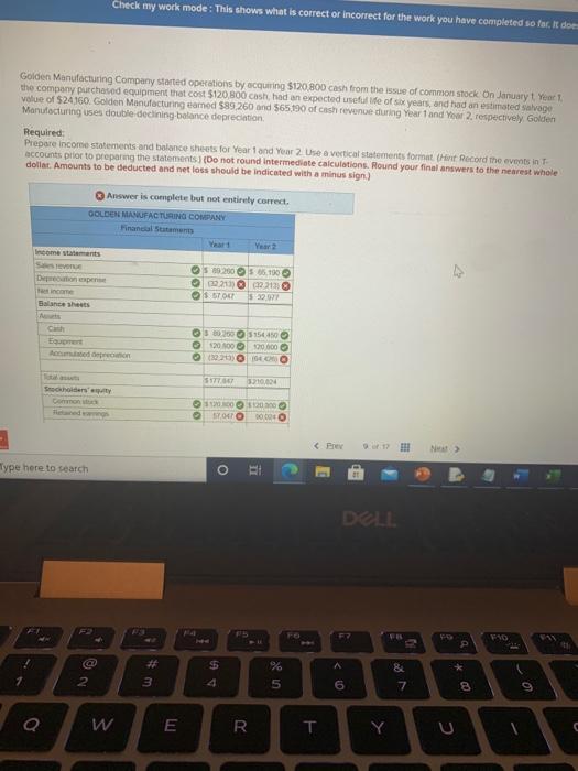  Check my work mode: This shows what is correct or incorrect