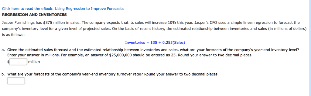  Click here to read the eBook: Using Regression to Improve Forecasts