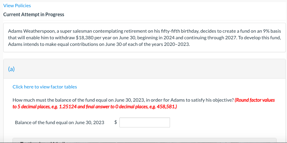 View Policies Current Attempt in Progress Adams Weatherspoon, a super salesman