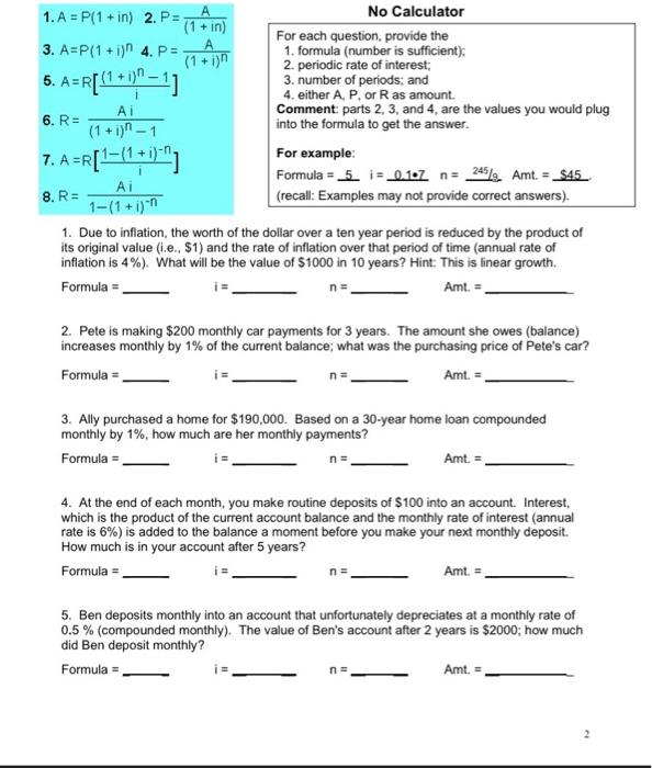 conditions (above) with the scenarios (below). (7 pts.) A. Which set of