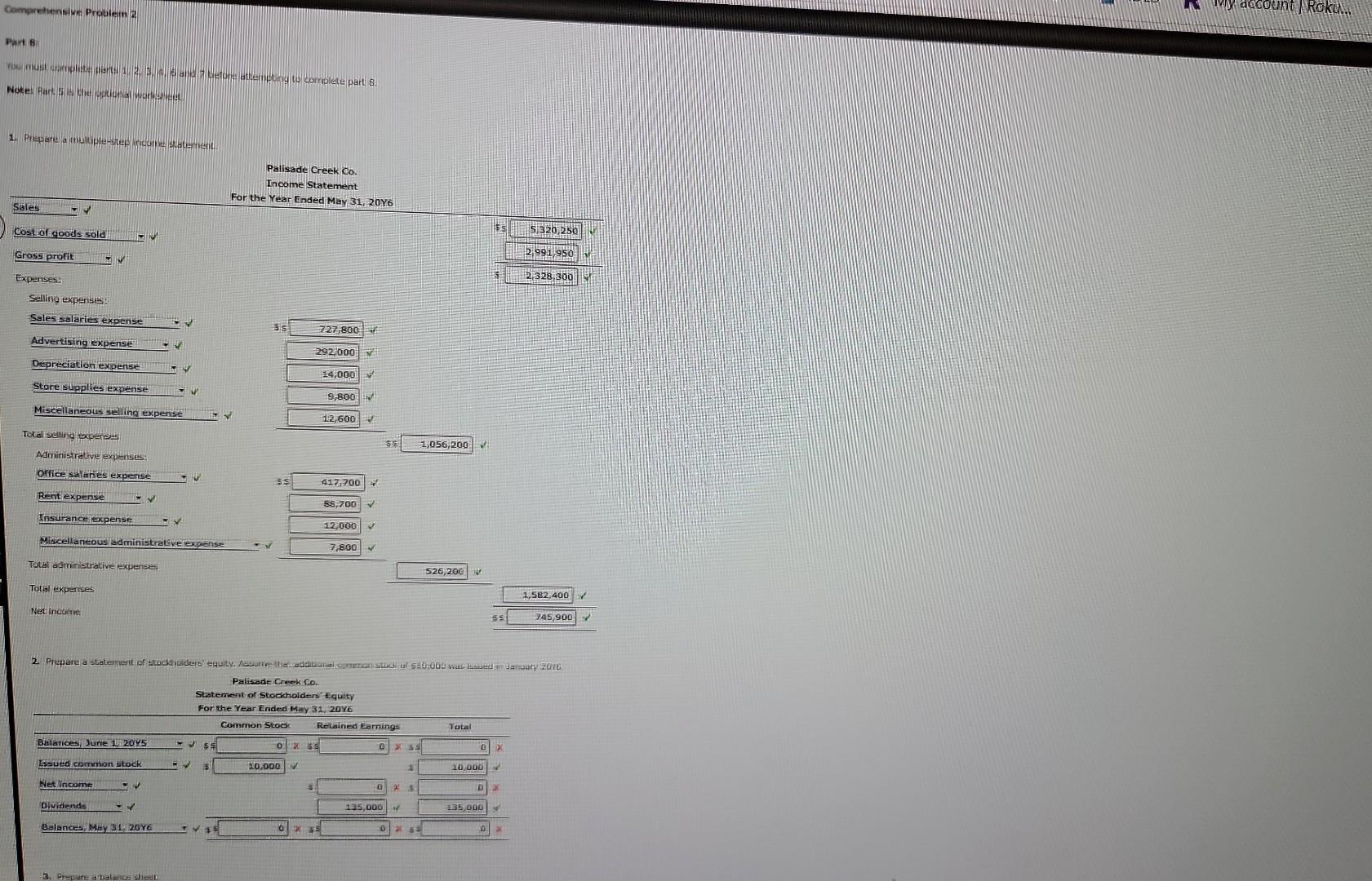 parts 1,2,3,4 and 6 before campleting part 7. Part 5 is the
