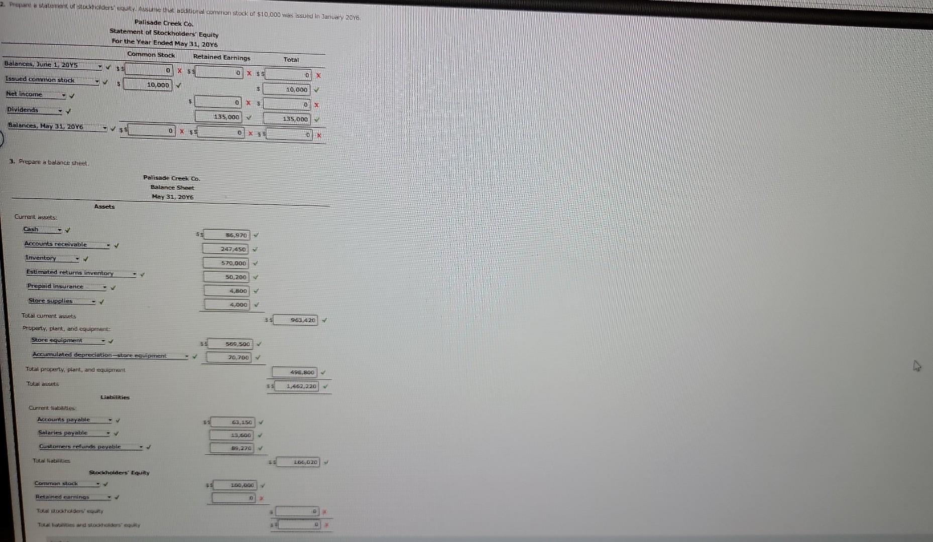 uptional work sheet. whare an adjusted trial balance. If an amount box