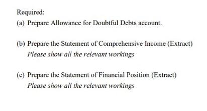 supplier for the following retailers. The Account Receivables of ABC Bhd as