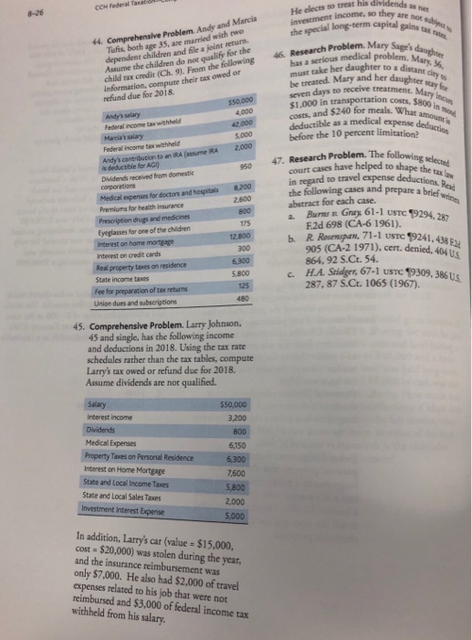  Problem 45 44. Cor 35, are Tufis do n information, compute